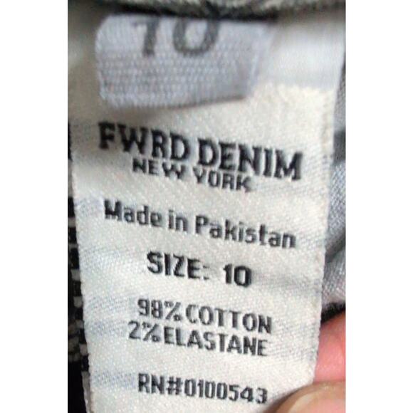 FWRD Denim Sinners × Saints Fit 3 Stacked Black Distressed Jeans Kids 10 Urban - Picture 7 of 9